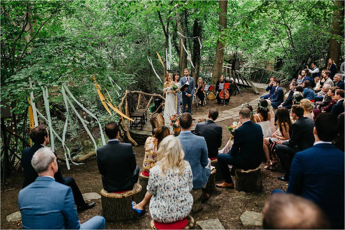 Woodland wedding ceremony ideas
